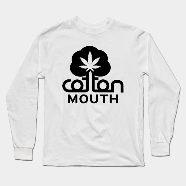 Cotton Mouth Black Logo Long Sleeve T-Shirt by Illustrious Graphics 